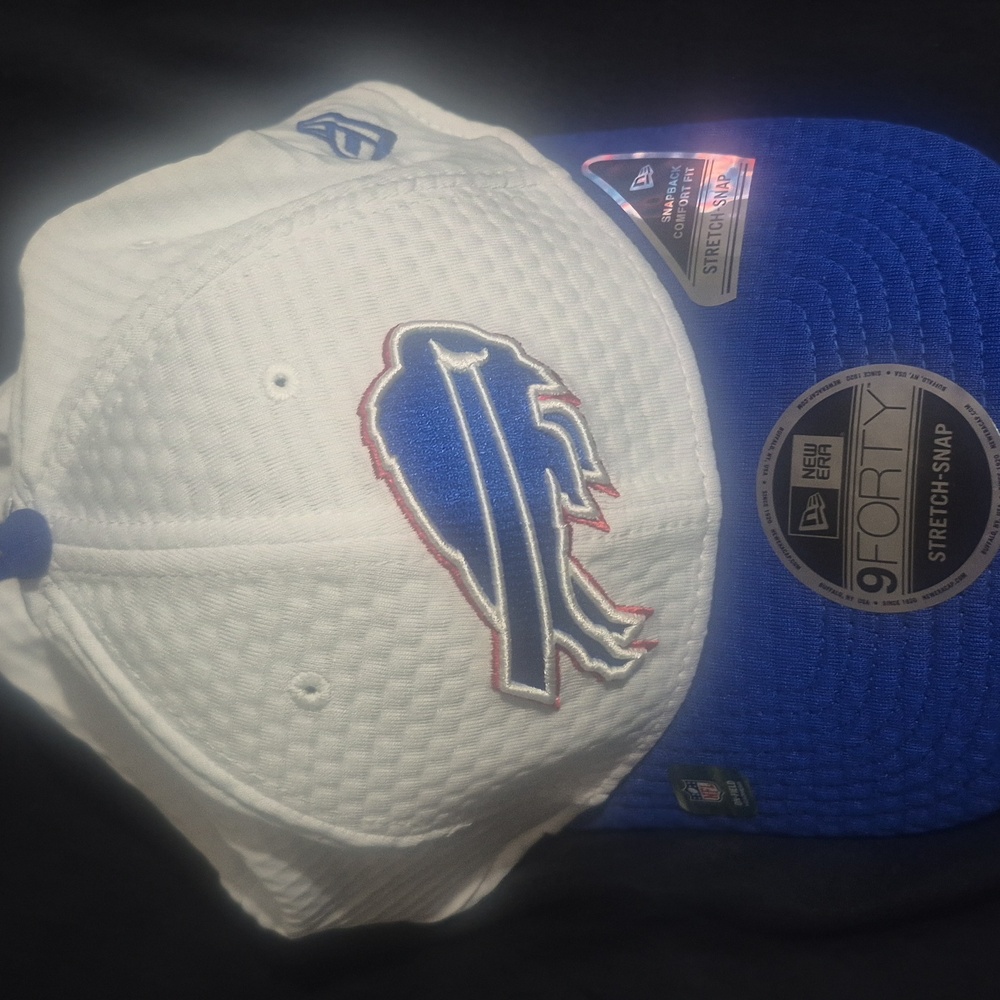 New Era White and Blue Cap with Logo